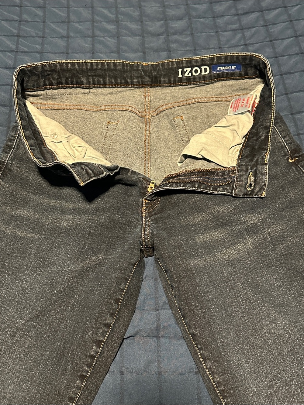 Izod Men’s Indigo Blue Slim Straight Jeans